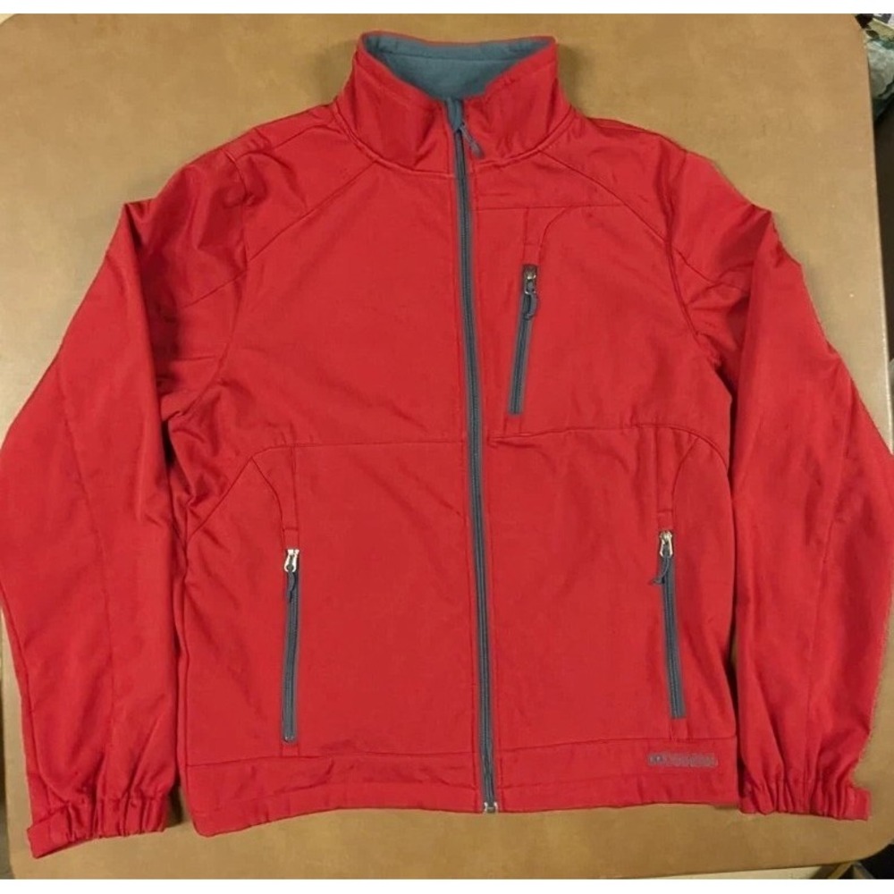 Black‎ Diamond Double Diamond Softshell Fuzzy Lined Red Ski Jacket  Size Medium